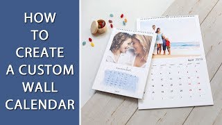 How to Create a Custom Wall Calendar  📆 200 Calendar Templates [upl. by Lathe]