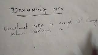 10 DESIGNING NFA problems Toc Lecture 10 [upl. by Enohsal]