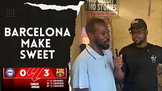 ALAVES 03 BARCELONA  pope  GHANAIAN FAN REACTION  LA LIGA HIGHLIGHTS [upl. by Pavkovic475]