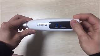 Beemyi Laser Picosecond Pen Red Blue Light Therapy Tattoo Remove Freckle Acne Mole Dark Spot Pigment [upl. by Zelig]