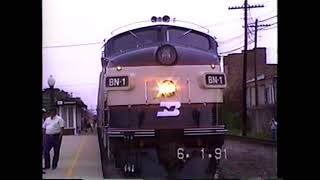 Galesburg Railroad Days E and F Units 1991 [upl. by Belle]