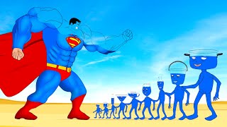 Evolution Of SUPERMAN Vs Evolution Of MONSTER RADIATION  Returning From The Dead SECRET  FUNNY [upl. by Aonian]