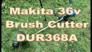 Makita DUR368A DUR368LZ 36V Brush Cutter Review [upl. by Casper]