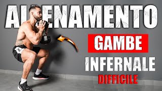 ALLENAMENTO GAMBE INFERNALE  Scheda completa [upl. by Naired422]