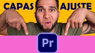 CAPAS DE AJUSTE en Adobe Premiere pro🟣 edita mejor tus video TRUCOS [upl. by Laicram278]