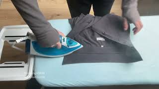 29 ASMR ironing with hot steam burst iron steams a lot ironingasmr steamiron [upl. by Sophronia]