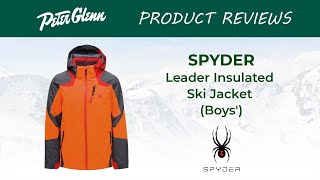 2019 Spyder Boys Leader Insulated Ski Jacket Review [upl. by Adner18]