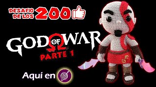 🗡Kratos AMIGURUMI🧶 a Crochet PASO A PASO 12  Desafio200Likes  6 [upl. by Dorn]