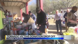 Donations flood in for Sawyerville tornado victims [upl. by Tutt769]