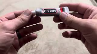 Review of B7000 glue perfect glue for repairing shoes sole  best glue  How to use B7000 glue [upl. by Dahij357]