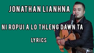 Jonathan lianhna ni ropuia lo thleng dawn ta lyrics mizohla mizoram song lyrics gospel [upl. by Tindall]