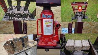 Making a Hydraulic paper briquette press 10 ton  Homemade Paper and wood sawdust briquettes [upl. by Carhart]