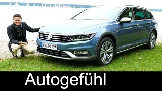 New VW Volkswagen Passat Alltrack FULL REVIEW test driven B8 offroad estate Kombi 2016  Autogefühl [upl. by Towroy]