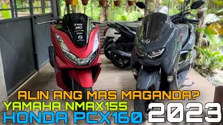 YAMAHA NMAX155 VS HONDA PCX160 2023 [upl. by Quiteris]