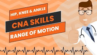 ROM Hip Knee and Ankle CNA Skill Prometric [upl. by Hellah]