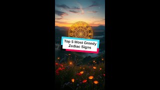 Top 5 Most Greedy Zodiac Signs [upl. by Jerrilee]