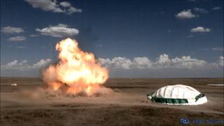 Shelter Blast Testing  59 psi Blast [upl. by Geithner102]