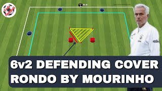 6v2 rondo for defending cover by Jose Mourinho [upl. by Nerw]