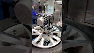 The diamond cut wheel repair machine with tire on DCM28PM rimrepair wheelrepair [upl. by Lebanna]