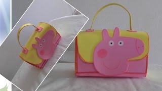 COMO FAZER LANCHEIRA PEPPA COM CAIXA DE LEITE E EVA [upl. by Annaear]