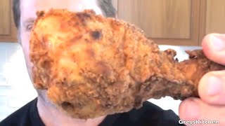 KFC FRIED CHICKEN RECIPE  Gregs Kitchen [upl. by Akimad]