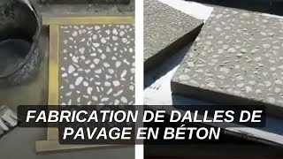 Comment fabriquer des dalles en béton a partir de moule Dalles pour faire un chemin de jardin [upl. by Chao]