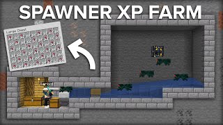 Minecraft Cave Spider Spawner XP Farm  Super Easy Design [upl. by Eissim776]