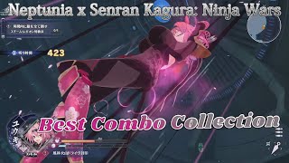 Neptunia x Senran Kagura Ninja Wars  Best Combo Collection [upl. by Ecilayram]