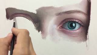 Realtime painting  Hyperrealistic Art  Millani [upl. by Ainehs]