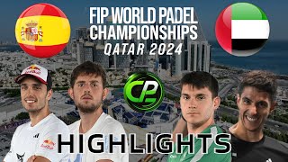 GALAN amp YANGUAS VS JURADO amp AYATS  GROUPS  FIP WORLD PADEL CHAMPIONSHIPS 2024  HIGHLIGHTS [upl. by Hinkle456]