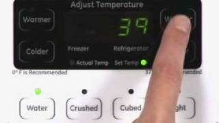 Adjusting SidebySide Refrigerator Temp Controls  Actual Temp [upl. by Ynar262]