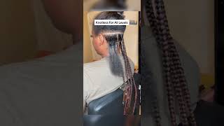 Easy Large Knotless Tutorial Visual Learn how to create large knotless braids with a clear visual [upl. by Leahcimal]