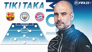 COME RICREARE IL TIKI TAKA DI GUARDIOLA IN FIFA 22 ULTIMATE TEAM  GUIDA ALLE TATTICHE amp GAMEPLAY [upl. by Gaven]