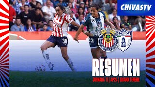 🎥 RESUMEN Y GOLES Chivas Femenil 33 Pachuca  Jornada 11 Apertura 2024 [upl. by Meghann374]