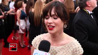 Zooey Deschanel Talks quotNew Girlquot Beauty and Her Golden Globes Nomination [upl. by Agnola]