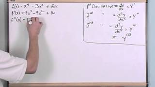 Higher Order Derivatives in Calculus [upl. by Worrad69]