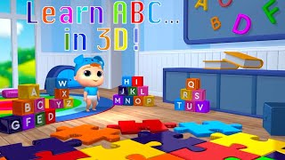 The ABC Song  Learn Your ABC  MyEzyPzy Nursery Rhymes amp Kids Songs [upl. by Cichocki]