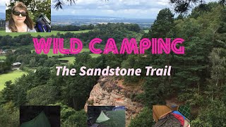 Wild camping The Sandstone Trail in Flame creed 3F UL tent [upl. by Annatsirhc158]