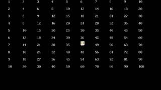 Multiplication Table using Recursion in C [upl. by Kennan]