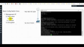 Basic Config Switch Cisco EVENG [upl. by Bluefarb]