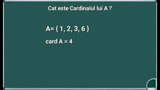 Cat este Cardinalul lui A  Cardinalul Mulțimii Exercitii Numere Matematica [upl. by Arbua]