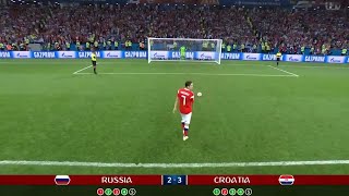 Croatia vs Russia 2018  Historic QuarterFinal Penalty Battle [upl. by Kippy720]