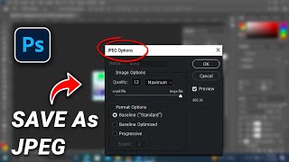 How to Save As JPG in Photoshop [upl. by Petula]