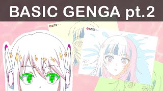 Part 2 Basic GengaNigen and 2nd Key Animation [upl. by Ayres]