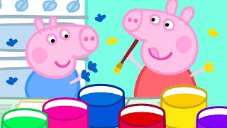 Schilderen Met Handen En Aardappelen  Tekenfilm  Peppa Pig Nederlands Compilatie Nieuwe [upl. by Edan]