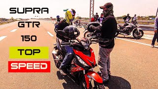 HONDA SUPRA GTR 150 TOP SPEED [upl. by Stanwinn]