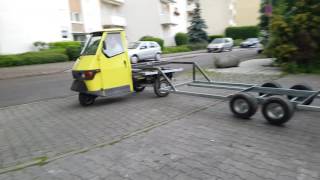 Piaggio APE 50 Pentaro Auflieger Sattelzug Anhänger Truck Trailer Part1 [upl. by Animor19]