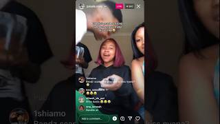 Paballo Noko kissing Bandile trader on a Live IG [upl. by Tymothy]