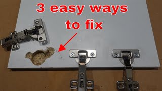 How to fix door hinges  cupboard cabinet repair [upl. by Nylaj]