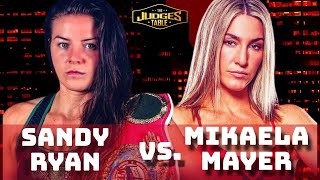 Mikaela Mayer Vs Sandy Ryan boxing sports gmtsports [upl. by Retsevlys]